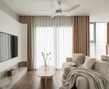Căn Hộ 64 m2 Tận Dụng Từng Góc Để Tối Ưu Không Gian